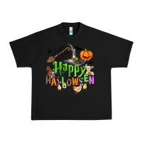 Black happy halloween farm animals Urban Heavy Tee - Zillion Design Studio