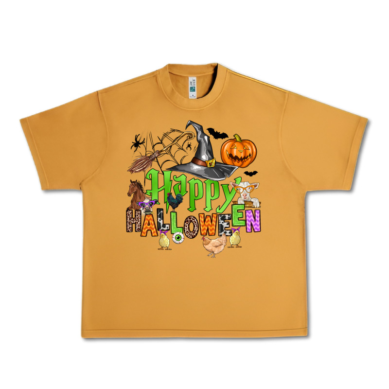 Happy Halloween Farm Animals Urban Heavy Tee by Zillion Design Studio | Teevron
