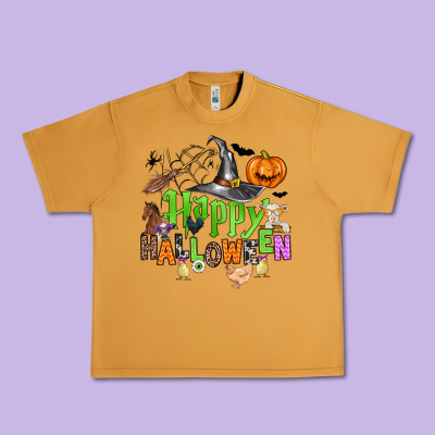 Happy Halloween Farm Animals Urban Heavy Tee Designed By Zillion Design Studio