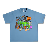 Pebble Blue happy halloween farm animals Urban Heavy Tee - Zillion Design Studio