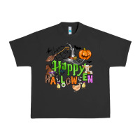 Pigment Black happy halloween farm animals Urban Heavy Tee - Zillion Design Studio