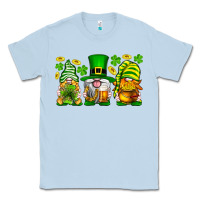 Dusty Blue St. Patrick's Day gnomies Classic Tee - Neo Western