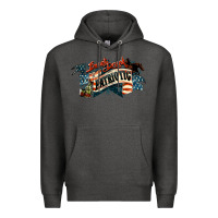 Charcoal Heather patriotic drunk america Premium Hoodie - NancyCooperArtShop
