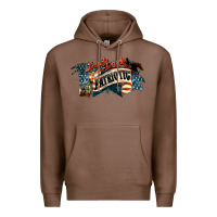 Chestnut patriotic drunk america Premium Hoodie - NancyCooperArtShop