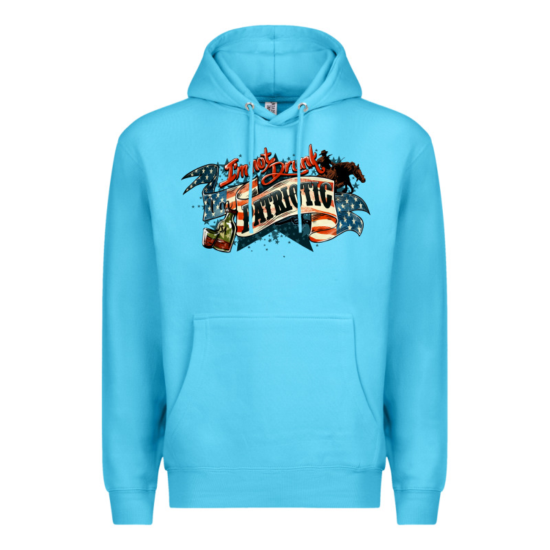 Patriotic Drunk America Premium Hoodie by NancyCooperArtShop | Teevron