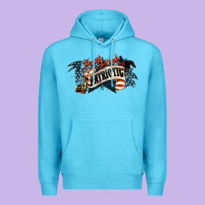 Patriotic Drunk America Premium Hoodie Designed By Nancycooperartshop