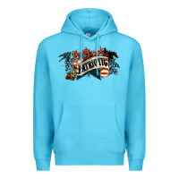 Ocean Blue patriotic drunk america Premium Hoodie - NancyCooperArtShop
