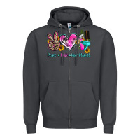 Smoke peace love hair stylist Zipper Hoodie - AdoDesignShop