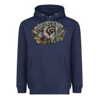 Navy classy but trashy racoon Heavyweight Hoodie - NancyCooperArtShop