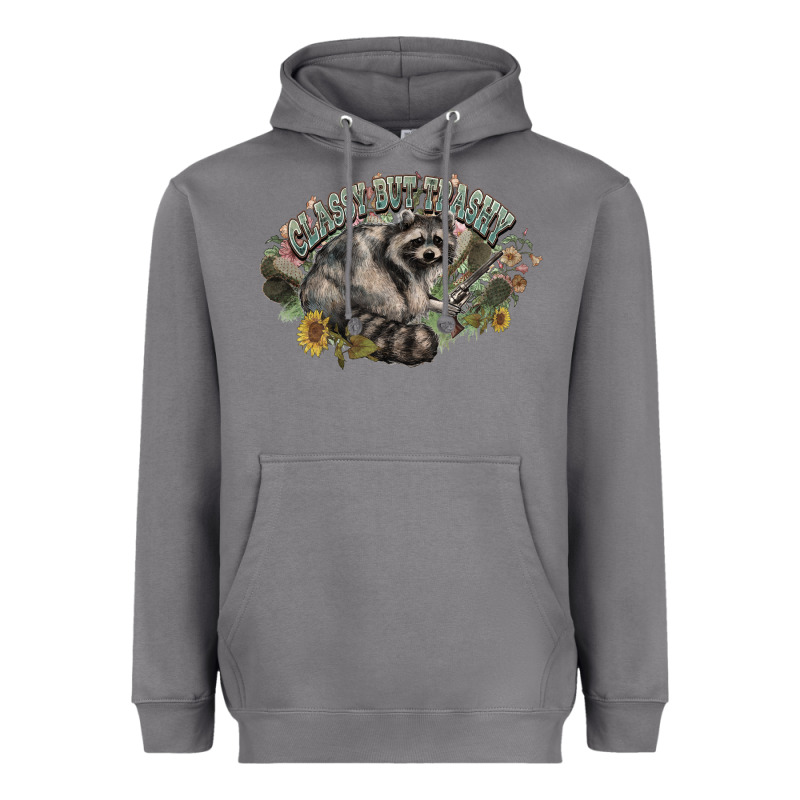 Classy But Trashy Racoon Heavyweight Hoodie by NancyCooperArtShop | Teevron