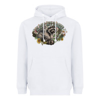 White classy but trashy racoon Heavyweight Hoodie - NancyCooperArtShop