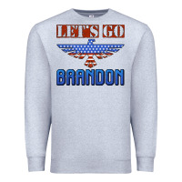Heather Grey let's go brandon thunderbird Premium Sweatshirt - Jasminsmagicworld