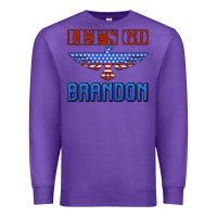 Purple let's go brandon thunderbird Premium Sweatshirt - Jasminsmagicworld