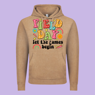 Field Day Let The Games Begin Vintage Hoodie Designed By Jahusdesignshop
