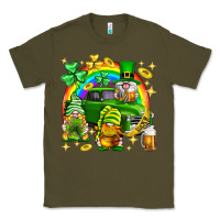 Army Green St. Patrick's Day gnomies truck Classic Tee - Neo Western