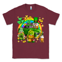 Burgundy St. Patrick's Day gnomies truck Classic Tee - Neo Western