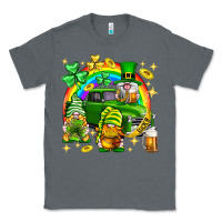 Charcoal Heather St. Patrick's Day gnomies truck Classic Tee - Neo Western