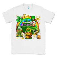 White St. Patrick's Day gnomies truck Classic Tee - Neo Western