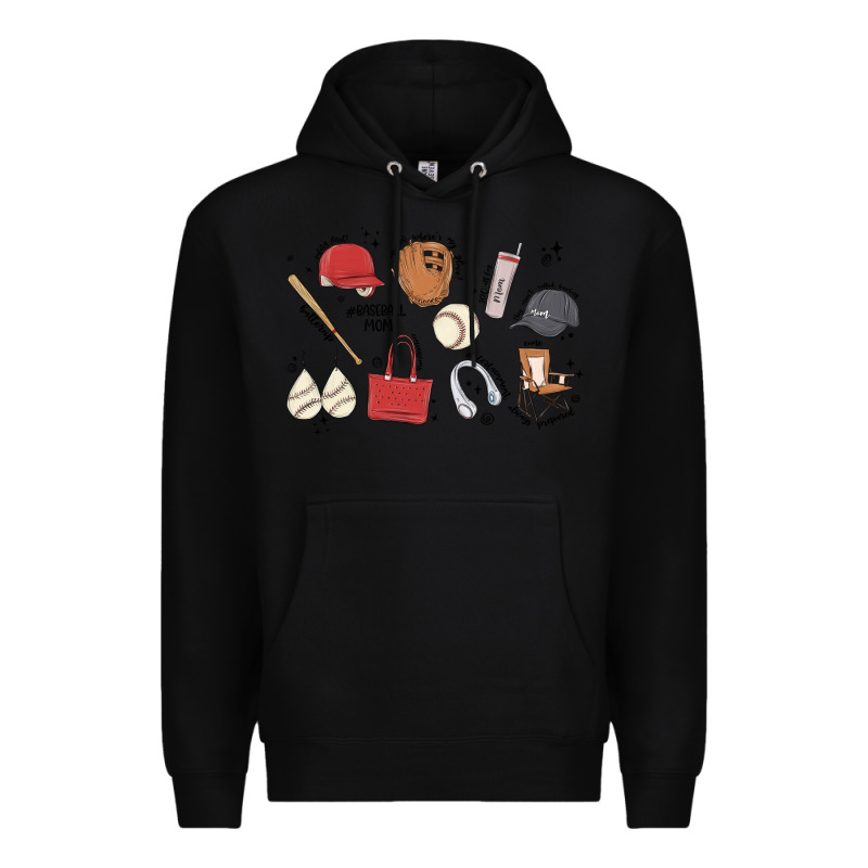Baseball Mom Premium Hoodie by MaliasSmallBusiness | Teevron