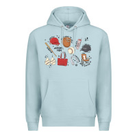 Blue Mist baseball mom Premium Hoodie - MaliasSmallBusiness