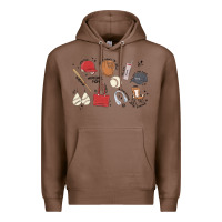 Chestnut baseball mom Premium Hoodie - MaliasSmallBusiness