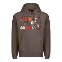 Coffee baseball mom Premium Hoodie - MaliasSmallBusiness