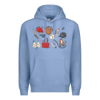 Colony Blue baseball mom Premium Hoodie - MaliasSmallBusiness