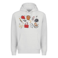 Dove Grey baseball mom Premium Hoodie - MaliasSmallBusiness