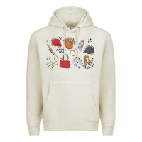 Oatmeal Heather baseball mom Premium Hoodie - MaliasSmallBusiness