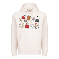 Pale Pink baseball mom Premium Hoodie - MaliasSmallBusiness
