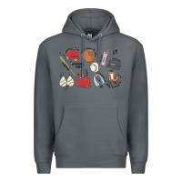 Rock baseball mom Premium Hoodie - MaliasSmallBusiness