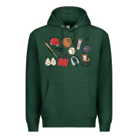 Sports Green baseball mom Premium Hoodie - MaliasSmallBusiness