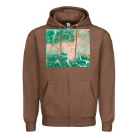 Chestnut green glitter Zipper Hoodie - JahusDesignShop