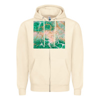 Sandshell green glitter Zipper Hoodie - JahusDesignShop