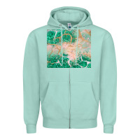 Seafoam green glitter Zipper Hoodie - JahusDesignShop