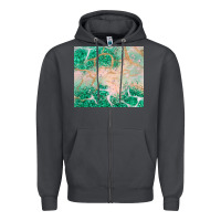 Smoke green glitter Zipper Hoodie - JahusDesignShop