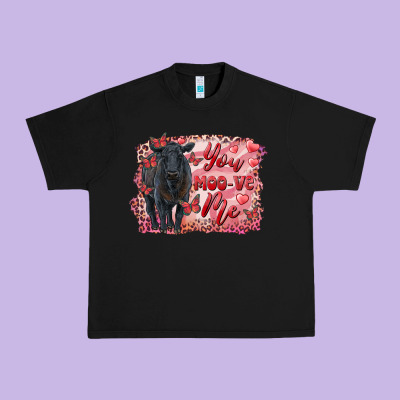 You Moo Ve  Me Black Angus Urban Heavy Tee Designed By Ranaportraitstore