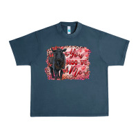 Midnight Navy you moo ve  me black angus Urban Heavy Tee - RanaPortraitStore