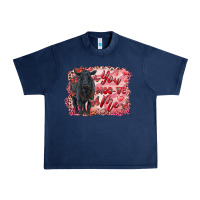 Navy you moo ve  me black angus Urban Heavy Tee - RanaPortraitStore