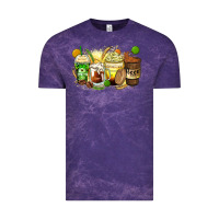 Cloud Purple beer coffee cups Vintage Tee - Zillion Design Studio
