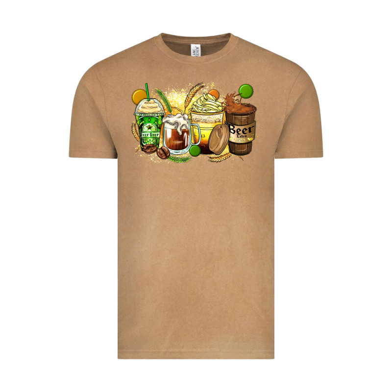 Beer Coffee Cups Vintage Tee by Zillion Design Studio | Teevron