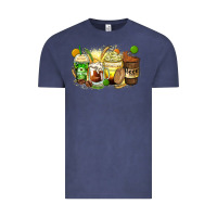 Vintage Denim beer coffee cups Vintage Tee - Zillion Design Studio