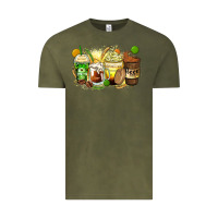 Vintage Olive beer coffee cups Vintage Tee - Zillion Design Studio