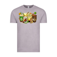 Vintage Zinc beer coffee cups Vintage Tee - Zillion Design Studio