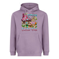 Lavender happy easter y'all rabbit Heavyweight Hoodie - BarkalooDesign