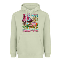Matcha happy easter y'all rabbit Heavyweight Hoodie - BarkalooDesign