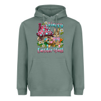 Sage happy easter y'all rabbit Heavyweight Hoodie - BarkalooDesign