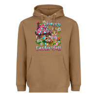 Toasted Coconut happy easter y'all rabbit Heavyweight Hoodie - BarkalooDesign
