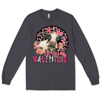 Smoke be my valentine holstein cow valentine's day Long Sleeve Tee - FaDigitalArtStudio