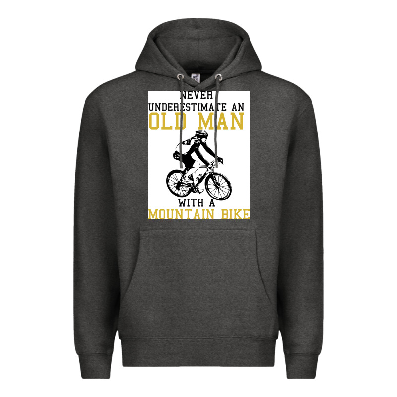Never Underestimate An Old Man With A Mountain Bike Premium Hoodie by Bettercallsaul | Teevron